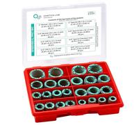 Boîte de Joints avec 320 Joints Plats en Fibre 3/8-1 Pouce - Assortiment de Joints pour Sanitaire, Chauffage et Climatisation - Jusqu’à 180 °C