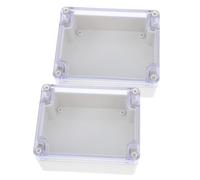 Boîte de Jonction à Couvercle Transparent, Plastique Étanche | Usage Extérieur et Intérieur, Protège Eau, Poussières et Petits Animaux, pour Câblage Visible