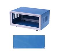 Boîte de jonction Boîtier en métal bleu Projet électronique pour boîtier Boîte électrique rectangulaire étanche (6, 7 x 5, 1 x 3, 1 ") Boîtier d ' alimentation en métal