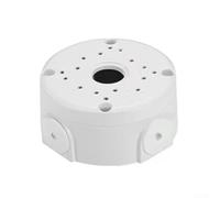 Boîte de jonction CCTV en métal avec base profonde 12 cm Blanc (10 cm) | Construction solide, résiste aux intempéries difficiles, protection durable du système de sécurité, 12 cm de diamètre