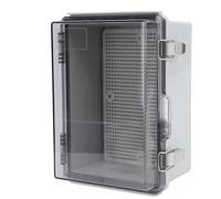 Boîte de Jonction électrique, Boîtier de Projet en Plastique ABS 160 X 210 X 100 Mm, Couvercle Transparent, Boîte électrique étanche IP67 avec Plaque de Montage en Grille