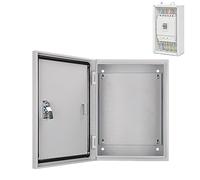 Boîte de jonction électrique étanche murale, en acier carbone, avec verrou | Boîtier électrique d'extérieur étanche avec serrure pour projets de bricolage et solutions de boîte de jonction sécurisées