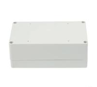 Boîte de jonction en plastique ABS étanche IP67 avec vis, boîtier de commande d'instruments gris pour connecteur de fil extérieur et circuit de bornier (158 x 90 x 60 mm)
