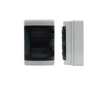 Boîte de jonction en plastique ABS série HA, 4 à 24 voies, étanche IP65, interrupteur Distribution électrique PV AC/DC, anti-poussière, mural(HA-4)