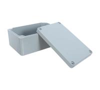 Boîte de Jonction Étanche en Alliage d'Aluminium IP66, 4 vis | Boîtier Métallique Anodisé, Strip de Scellement, pour Câblage Extérieur, Toiture, Blocs et Disjoncteurs