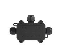 Boîte de jonction étanche extérieure IP68 noire | Mini boîte de connecteur 2 à 8 voies avec plastique et borne(3F 4T 5-8mm 9-12mm)