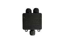 Boîte de jonction étanche extérieure IP68 noire | Mini boîte de connecteur 3/4 voies avec plastique et borne, conçue for les fils enterrés(2F-3T 5p 5-8mm)