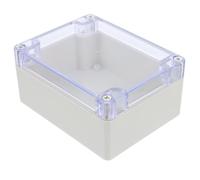 Boîte de Jonction Extérieure Étanche Couvercle Transparent | Boîtier Plastique 4,52x3,54 Pouces, Usage Intérieur et Jardin, Résiste Pluie et Soleil