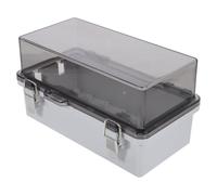 Boîte de Jonction Extérieure Étanche PC 21x12x11cm pour prises | Montage Mural Dehors, Coffret Transparent, Usage Maison ou Maintenance, pour Prise et Panneau