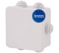 Boîte de jonction Intratec IP65 100x100x50 mm Boîte de jonction CCTV extérieure étanche IP, électrique extérieure, Boîtier plastique étanche pour transformateurs, terminaux, éclairage souterrain LED