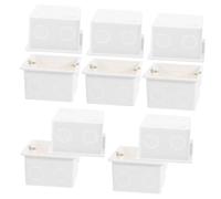 Boîte de Jonction Murale Encastrée Lot de 10 Pièces Blanc PVC | Boîtier Électrique à Monter Soi-même, Type 86, Sûr et Simple à Installer, Pression Résistante Couleur