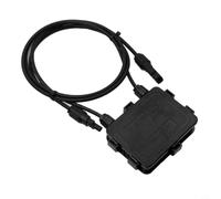 Boîte de jonction photovoltaïque IP67 avec fil 12 AWG pour panneaux solaires 180 W-300 W, fonction anti-îlage, boîtier en fibre de carbone pour systèmes hors réseau