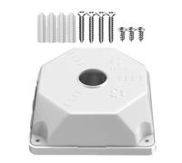 Boîte de jonction pour caméra de sécurité, base carrée portable, 13 x 13 cm, boîtier amovible intérieur, boîtier de gestion des câbles pour campus, parking, appartement, bureaux, école, vente au