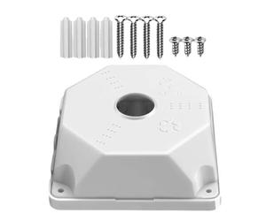 Boîte de jonction pour caméra de sécurité, base carrée portable, 13 x 13 cm, boîtier amovible intérieur, boîtier de gestion des câbles pour campus, parking, appartement, bureaux, école, vente au