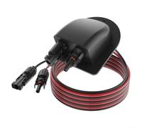Boîte de jonction solaire étanche IP67 avec câbles en cuivre pur 10 AWG et design à double entrée pour des connexions de câblage sécurisées en plein air