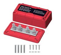 Boîte de jonction terminale 100A 48V courant continu avec, Red | Boîte de jonction à courant continu 48V, 100A, avec goujons de 8 Mm, pour câblage de bateau, camping-car, voiture