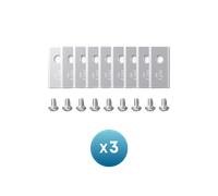 Boîte de lames de rechange eufy : 3 (9 lames de tondeuse et 9 vis), compatible avec eufy E15 & E18*
