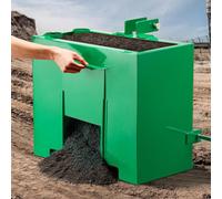 Boîte de lest VEVOR, ballast pour tracteur à 3 points, catégorie 1, avec une capacité de charge de 363 kg, équipée d'un attelage standard de 2 pouces, construction en acier, volume de 0,09 m³, avec sy
