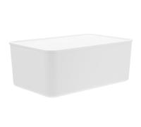 Boîte de Lingettes avec Couvercle, Grosse Capacité en ABS Blanc | Distributeur à Joint Étanche, pour Lingettes Maquillage, Table à Langer et Salle de Bain