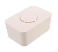 Boîte de Lingettes Humides en Silicone Beige, Grand Format, 1 Pièce | Conteneur Réutilisable, Fermeture Hermétique, Garde les Lingettes Propres et Humides, Style Pratique