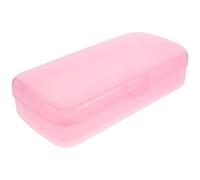 Boîte de Manucure PP Plateau Amovible pour Pinces | Deux Niveaux, Couvercle et Égouttage Fin, Rangement Organisé pour Salon Onglerie ou Passionnées DIY, 20,3x10,2x5cm
