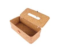 Boîte de Mouchoirs Rectangulaire en Algue, Organisateur de Papier