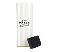 Boîte de pâtes Bistrot rayures beiges