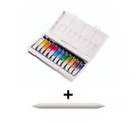 Boîte De Peinture Aquarelle Sennelier La Petite Aquarelle 12 X 10ml Crayon Estompe