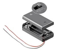 Goobay Support de piles Wentronic BH AA 2xAKGS – 2x LR6 (AA) Passif Noir