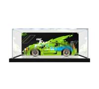 Boîte de présentation en Acrylique Compatible avec Lego 42229 Fast and Furious Eclipse Car, boîte de Rangement Transparente et Anti-poussière (modèle Non Inclus) (Background Build + Mirror)