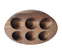 Boîte de Présentation pour Huiles Essentielles en Bois, 6 Compartiments | Présentoir de Bureau, Rangement Sûr pour Flacons de 15ml, aussi Adapté au Parfum