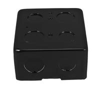 Boîte de Prise Électrique au Sol Ronde Noire, Coffret Encastré
