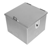 Boîte de Prise Électrique Étanche en Fer pour Extérieur, Protection | Coffret Argenté pour Prise, Usage Maison et Site Commercial, Compatible Borne de Charge Véhicule Électrique