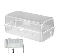 Boîte de prise étanche - Boîtier pour alimentation murale extérieure, couvercle de rallonge avec serrure, protection de prise pour charges | Étui résistant aux intempéries pour pres