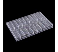 Boîte de Rangement 19 Compartiments Transparente pour et Écrous - Organisateur Plastique PP avec Couvercle pour verrouillable pour Outils Électroniques 120x80x12mm