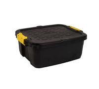 Strata Boîte de rangement CEP Heavy Duty – 24 L Plastique Noir et Jaune (50×40×20 cm)