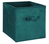 Boite de rangement 31x31 cm - Velours Bleu Bleu G