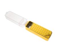 Boîte de Rangement 40 Trous en Acrylique Couvercle transparent | Présentoir Anti-Poussière, Format 15,7x6,2x5cm, pour Têtes de Ponçage et Bandes