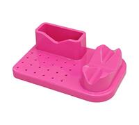 Boîte de rangement à 24 trous pour perceuse à ongles et embouts - Organiseur pour embouts abrasifs - Présentoir à outils - Boîte de rangement pour machines et embouts