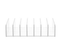 Boîte de Rangement à Maquillage Compartimentée en Acrylique, Transparente | Séparation Pratique, Format Léger et Portable, Gain de Place, pour Femmes et Filles, Style Créatif