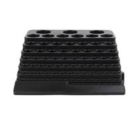 Boîte de rangement à outils avec 84 trous pour outils de fraisage CNC et pinces de serrage, organiseur en polypropylène avec trous de 4-32 mm, étagère pour burin et foret, dimensions 220 x 200 x 70 mm