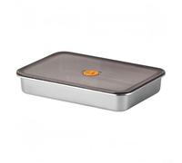 Boîte De Rangement Alimentaire Grande Capacité, Boîte de rangement alimentaire rectangulaire en acier inoxydable de différentes tailles avec couvercle