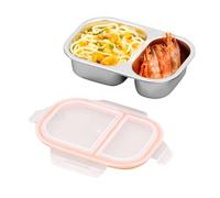 Boîte de rangement alimentaire | Récipient compartimenté en acier inoxydable, 800 ml, récipient alimentaire portable - pour famille, voyage, maison, extérieur, travail, école, pique-nique, camping