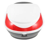 Boîte de Rangement Arrière Moto en Plastique Blanche pour Casque et Outils | Installation Facile, Transport Simple, Usage en Conduite, Format Compact
