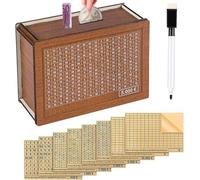 Boîte de rangement avec compteur, 15 L x 1,5 l x 15 H cm, en plastique