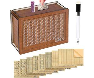 Boîte de rangement avec compteur, 15 L x 1,5 l x 15 H cm, en plastique
