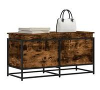 vidaXL Boîte de rangement avec couvercle chêne fumé 100x40x51,5 cm