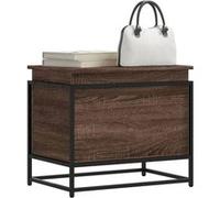 vidaXL Boîte de Rangement avec Couvercle chêne Marron Bois ingénierie, boîte à couvertures, Coffre de Rangement, boîte de Rangement pour Jouets