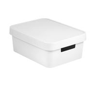 CURVER INFINITY 11L Bac de rangement avec couvercle 36 x 14 x 27 cm blanc 04752-N23
