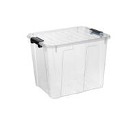 Boîte de rangement avec couvercle Home Box 40 litres - Naturel